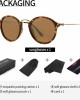 Retro Round Sunglasses for Women Men UV400 Polarized Vintage Classic Small Circle Style 49/21/145