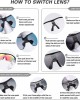 Duco Polarized Sports Cycling Sunglasses for Men with 5 Interchangeable Lenses for Running Golf Fishing Hiking Baseball