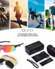 Duco Polarized Sports Cycling Sunglasses for Men with 5 Interchangeable Lenses for Running Golf Fishing Hiking Baseball