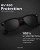 Polarized Sunglasses for Men and Women Matte Finish Sun glasses Color Mirror Lens 100% UV Blocking (3 Pack)
