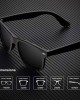 Polarized Sunglasses for Men and Women Matte Finish Sun glasses Color Mirror Lens 100% UV Blocking (3 Pack)