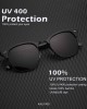Polarized Sunglasses for Men and Women Semi-Rimless Frame Driving Sun glasses 100% UV Blocking