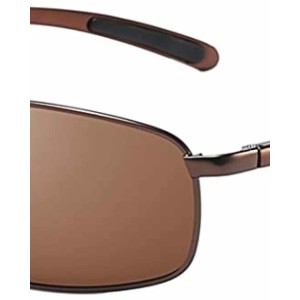 ZHILE Rectangular Polarized Sunglasses Al-Mg Alloy Temple Spring Hinge UV400