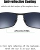 ZHILE Rectangular Polarized Sunglasses Al-Mg Alloy Temple Spring Hinge UV400