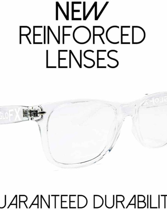 GloFX Heart Effect Diffraction Glasses - See Hearts! - Special Effect Rave EDM Festival Light Changing Eyewear…