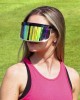 GloFX Face Shield Visor - Side and Front Face Coverage - Ideal For Long Term Wear Reusable Sunglasses