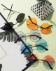 28 Pairs Colored Hippie Sunglasses 60s 70s Disco Party Favor Neon Sunglasses for Women Men Round Vintage Glasses