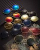 28 Pairs Colored Hippie Sunglasses 60s 70s Disco Party Favor Neon Sunglasses for Women Men Round Vintage Glasses