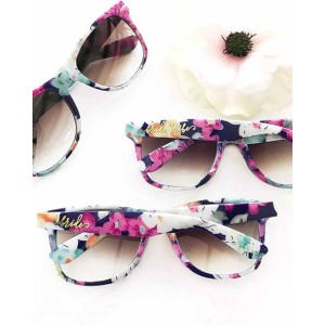 Bride Tribe Sunglasses Floral Pattern Set of 7 | Bridesmaid Proposal Box