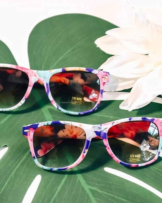 Bride Tribe Sunglasses Floral Pattern Set of 7 | Bridesmaid Proposal Box