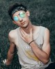 16 Pairs Round Hippie Glasses Colorful Retro Hippie Glasses 60's Style Circle Glasses for Party Favors
