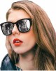 SIPHEW Polarized Sunglasses for Women, Mirrored Sunglasses-Fashion Oversized Eyewear with UV400 Protection