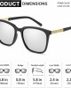 SIPHEW Polarized Sunglasses for Women, Mirrored Sunglasses-Fashion Oversized Eyewear with UV400 Protection