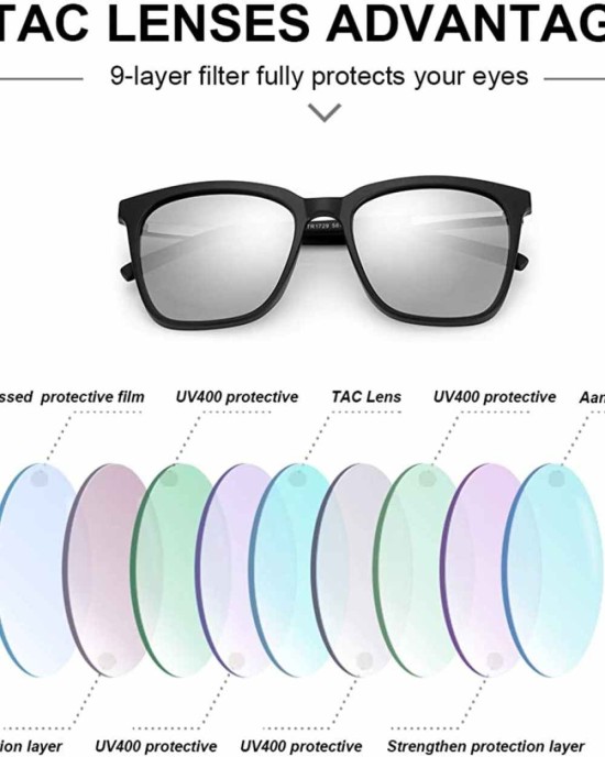 SIPHEW Polarized Sunglasses for Women, Mirrored Sunglasses-Fashion Oversized Eyewear with UV400 Protection