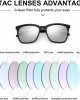 SIPHEW Polarized Sunglasses for Women, Mirrored Sunglasses-Fashion Oversized Eyewear with UV400 Protection