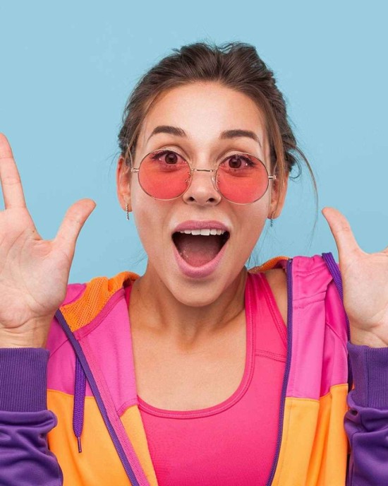 Blulu 20 Pairs Round Hippies Sunglasses John 60's Style Circle Colored Glasses