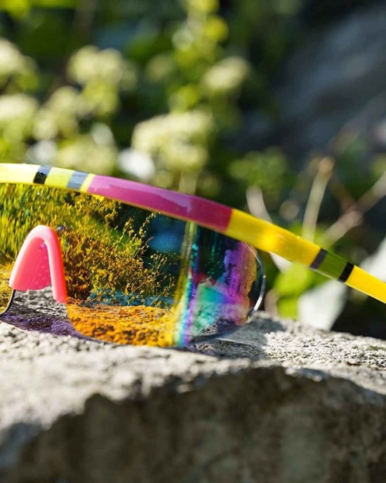 FEISEDY Oversized Mirror Shield Sport Sunglasses Flat Top One Piece Futuristic Men Women B2522
