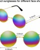 Frienda 20 Pairs Hippie Sunglasses 60's Style Round Sunglasses and Heart-Shape Glasses