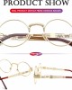 AIEYEZO Round Steampunk Sunglasses John Lennon Hippie Glasses Metal Frame 100% UV Blocking Lens
