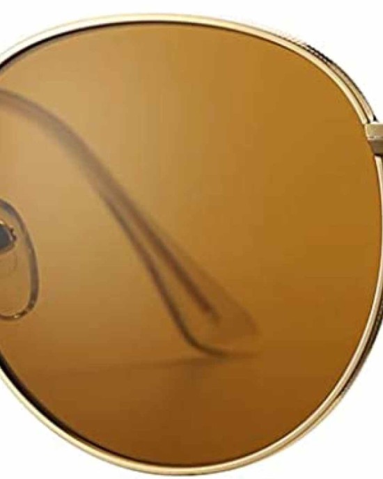 Pro Acme Small Round Sunglasses for Women Men Classic Crystal Glass Lens Retro Circle Metal SunGlasses,50mm