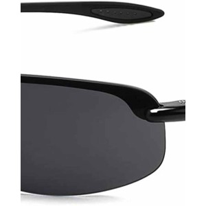 JULI Sports Sunglasses for Men Women Tr90 Rimless Frame for Running Fishing Baseball Driving MJ8001