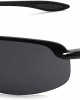 JULI Sports Sunglasses for Men Women Tr90 Rimless Frame for Running Fishing Baseball Driving MJ8001