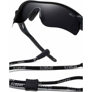 Bevi Polarized Sports Sunglasses for Men Women Baseball Running Cycling Golf Tr90 Durable and Ultralight Frame
