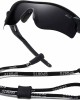 Bevi Polarized Sports Sunglasses for Men Women Baseball Running Cycling Golf Tr90 Durable and Ultralight Frame