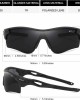 Bevi Polarized Sports Sunglasses for Men Women Baseball Running Cycling Golf Tr90 Durable and Ultralight Frame