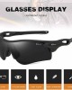 Bevi Polarized Sports Sunglasses for Men Women Baseball Running Cycling Golf Tr90 Durable and Ultralight Frame