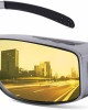 Night Driving Glasses Fit Over Prescription Glasses Anti Glare Polarized, Wrap Around Night Vision Glasses for Men Women