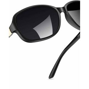 SIPHEW Polarized Sunglasses Womens, Classic Square Sun Glasses for women with UV Protection Wrap Shades