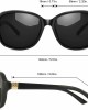 SIPHEW Polarized Sunglasses Womens, Classic Square Sun Glasses for women with UV Protection Wrap Shades