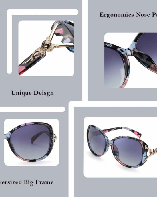 FIMILU Sunglasses for Women Trendy Polarized Sunglasses Oversized Big Sun Glasses Ladies Shades UV Protection