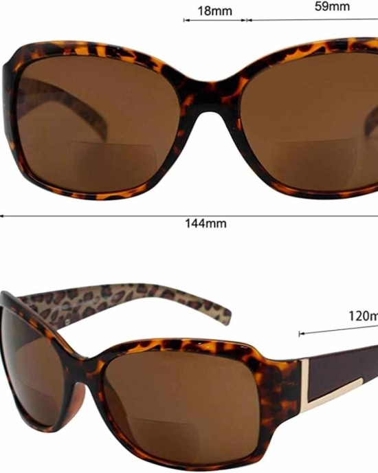 Bifocal Sunglasses for Women Butterfly Jackie O Tinted Reading Sun Glasses with Built In Readers - Vittoria by VITENZI