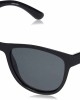 Columbia Mountain Side Rectangular Polarized Sunglasses, Black/Smoke Polarized, 63 mm