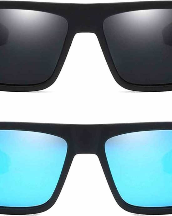 Retro Polarized Sunglasses for Men and Women Classic Vintage Square Sun Glasses UV400 Protection D918
