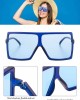 14 Pairs Square Oversized Sunglasses Flat Top Big Shades Oversize