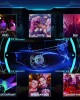 SAFEBAO LED Light Up Glasses for adult with 7 Colors and 4 Modes Rechargeable Futuristic style Glasses