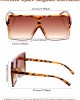 12 Pieces Oversized Square Sunglasses Flat Top Shades Retro Oversize