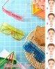 12 Pieces Oversized Square Sunglasses Flat Top Shades Retro Oversize