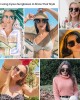 Cyxus Polarized Cateye Sunglasses for Women Men Retro Round Large Vintage UV Protection Oversized Shades