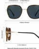Cyxus Polarized Cateye Sunglasses for Women Men Retro Round Large Vintage UV Protection Oversized Shades