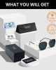 Cyxus Polarized Cateye Sunglasses for Women Men Retro Round Large Vintage UV Protection Oversized Shades