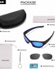 MALIDAK Polarized Floating Sunglasses for Men Women with Case 2 Pairs Lens