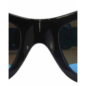 2 Pairs of Birdz Seahawk Polarized Padded Sunglasses Black Frames Blue + Red Reflectech Lenses
