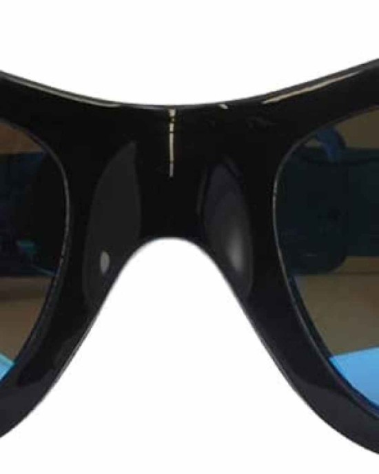 2 Pairs of Birdz Seahawk Polarized Padded Sunglasses Black Frames Blue + Red Reflectech Lenses