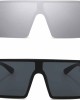 VANLINKER Big Flat Top Oversized Shield Sunglasses for Women Men Square Rimless Fashion Shades VL9517