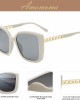 AMOMOMA Retro Vintage Oversized Cat Eye Sunglasses for Women Fashion Outdoor Shades Plastic Frame UV Protection AM2035