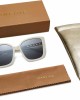 AMOMOMA Retro Vintage Oversized Cat Eye Sunglasses for Women Fashion Outdoor Shades Plastic Frame UV Protection AM2035